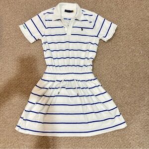Ralph Lauren White and Blue Polo Dress